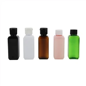 Botol Persegi Plastik Kosmetik 50ml